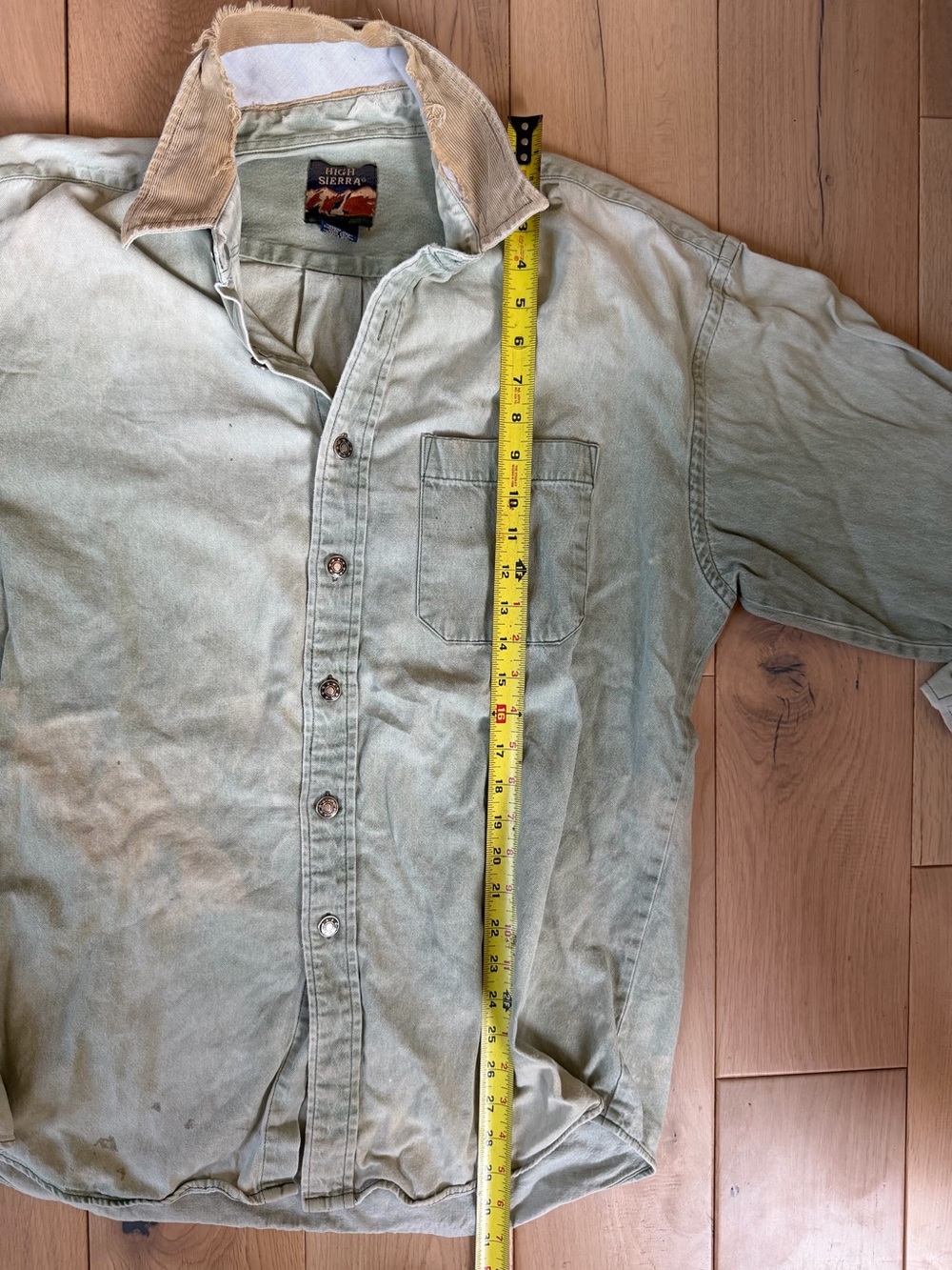 High Sierra Vintage Denim Button Down Shirt - Picture 5 of 7